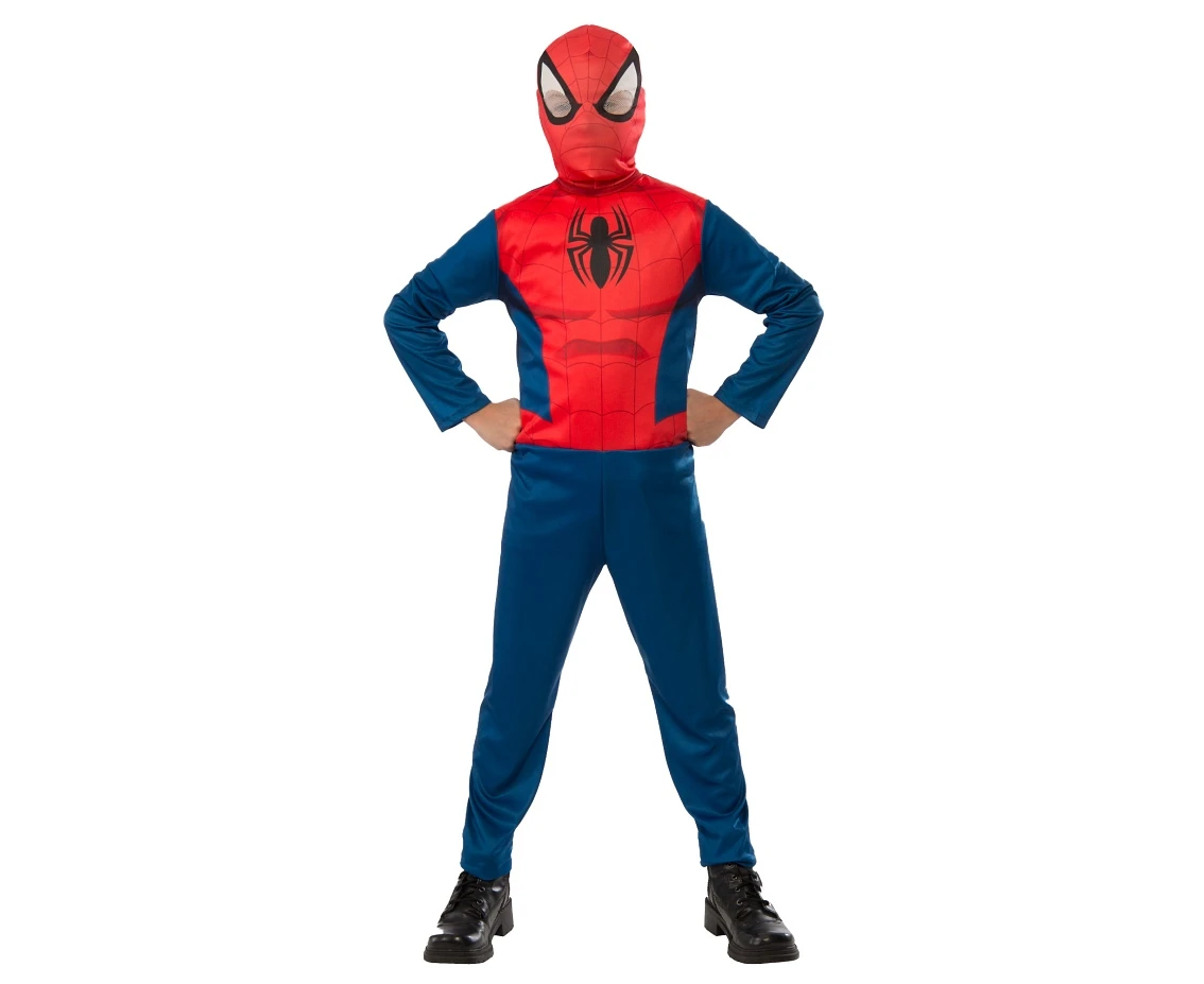Includes: Spider-Man jumpsuit and mask